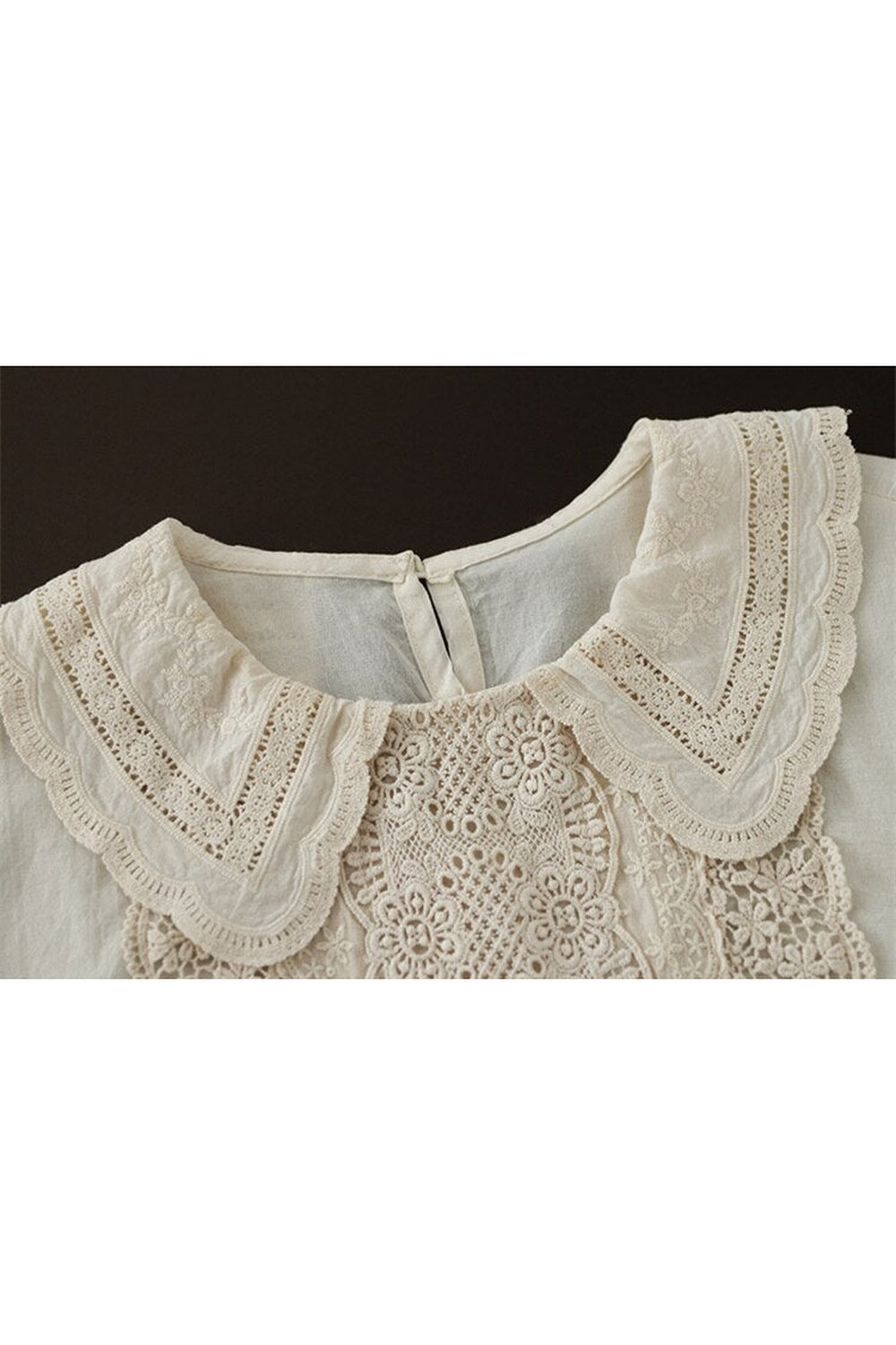 Lace Edwardian Pan Collar Blouse cottagecoreclothes