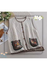 Mori Girl Fall Sweater Vest cottagecoreclothes