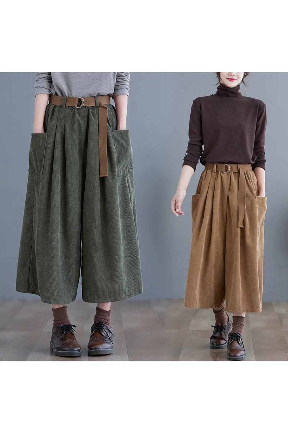 Vintage Corduroy Pants High Waist cottagecoreclothes