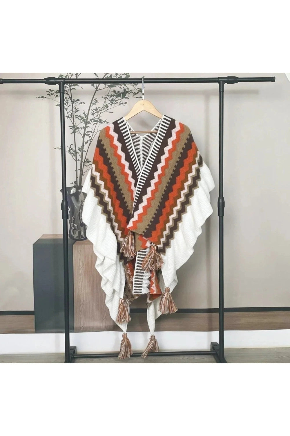 Ethnic Style Poncho cottagecoreclothes