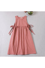 Checkered Charm Tie-Sleeve Dress cottagecoreclothes