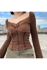 Fairy Grunge Square Neck Top cottagecoreclothes