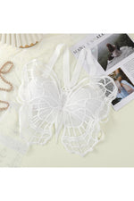 Dark Cottagecore Embroidered Butterfly Bralette cottagecoreclothes