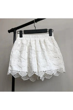 Dark Cottagecore Lace Overlay Shorts cottagecoreclothes
