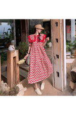 Maternity Ruffled Peter Pan Dress cottagecoreclothes