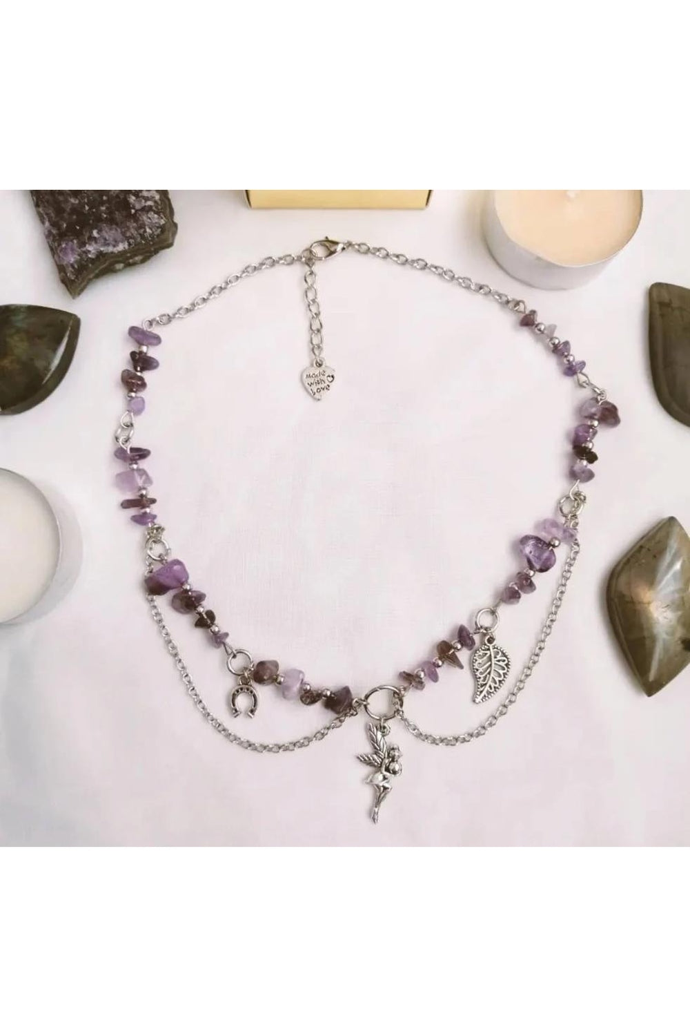 Grunge Fairy Gemstone Necklace cottagecoreclothes