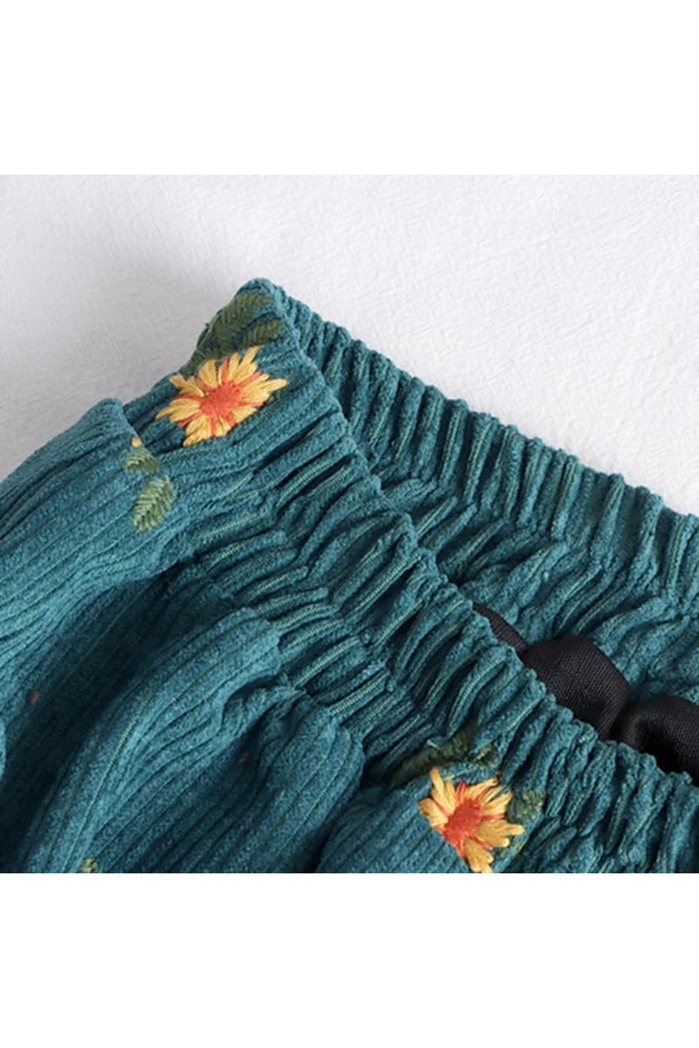 Embroidery Corduroy Skirt cottagecoreclothes