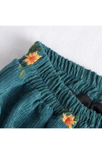 Embroidery Corduroy Skirt cottagecoreclothes