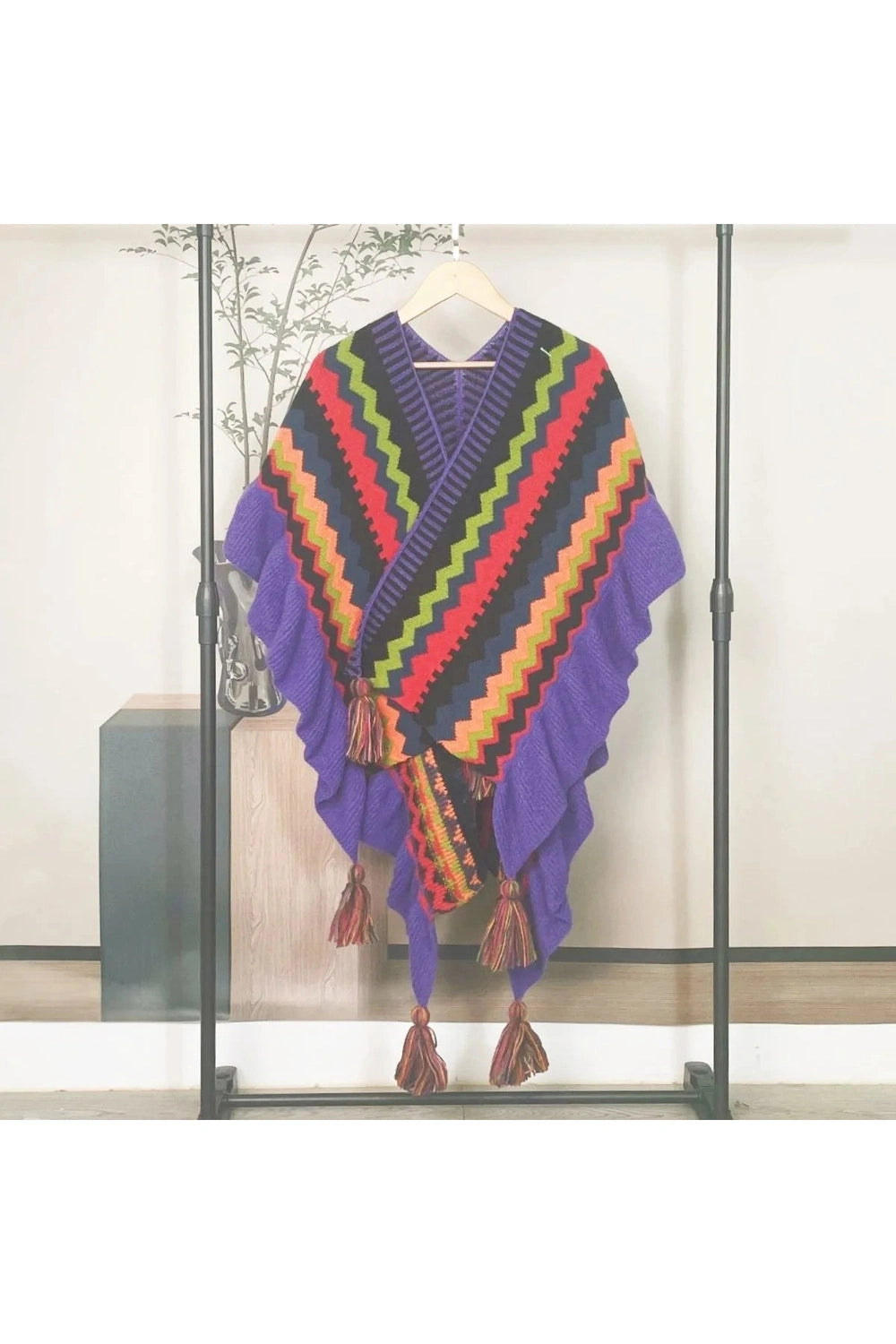 Ethnic Style Poncho cottagecoreclothes