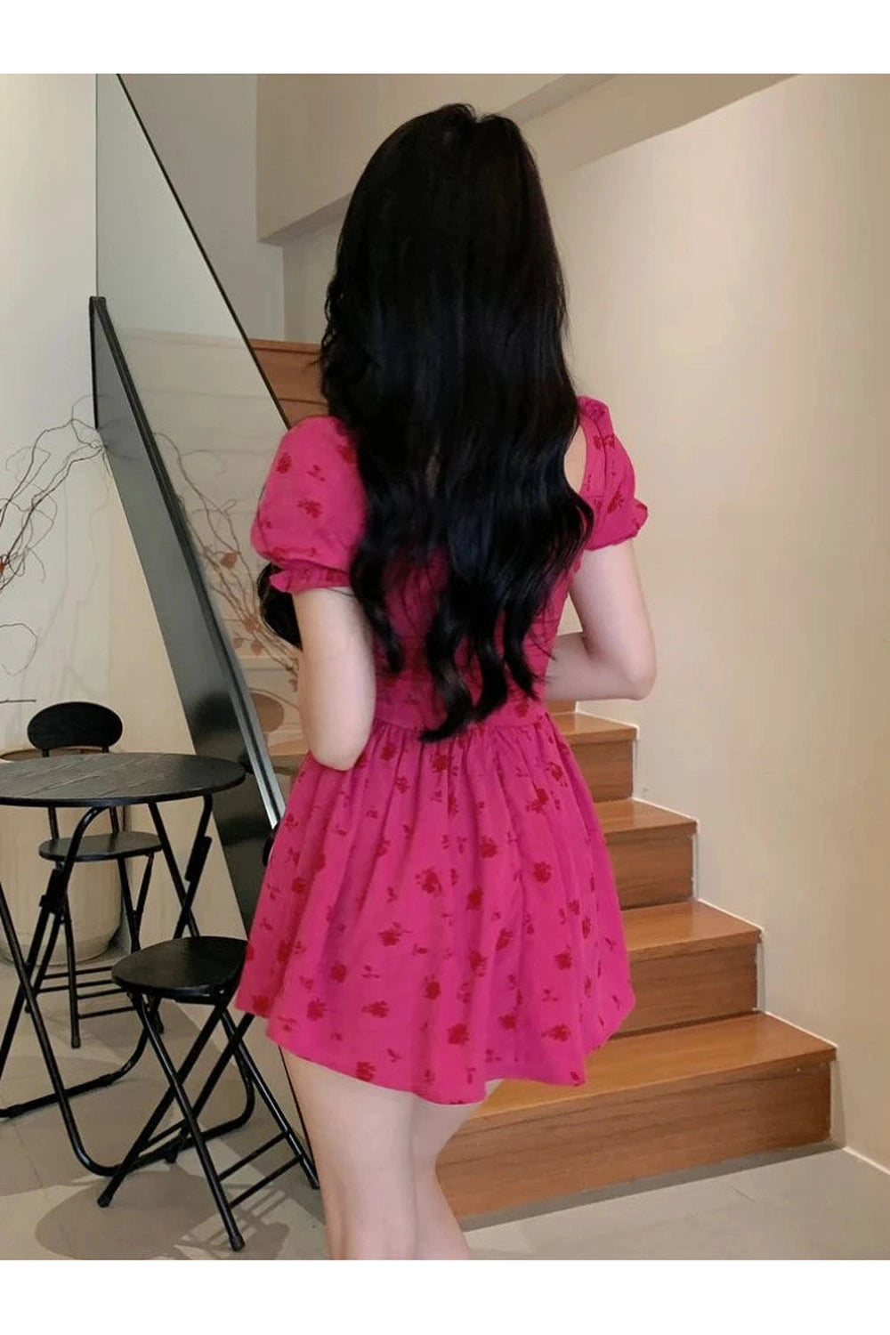 Enchanted Ruby Floral Dress cottagecoreclothes