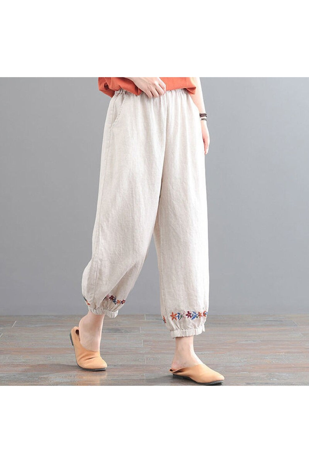 Dark Cottagecore Solid Color Harem Pants cottagecoreclothes