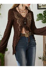 Fairy Grunge Butterfly Fall Cardigan cottagecoreclothes