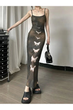 Butterfly Print Grunge Fairy Dress cottagecoreclothes