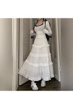 White Hollow Hook Skirt cottagecoreclothes