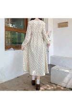 Mori Girl Floral Autumn Dress cottagecoreclothes