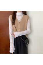 Mori Girl Loose Knitted Vest cottagecoreclothes