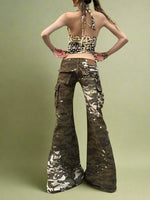 Camo Chaos Flare Pants cottagecoreclothes