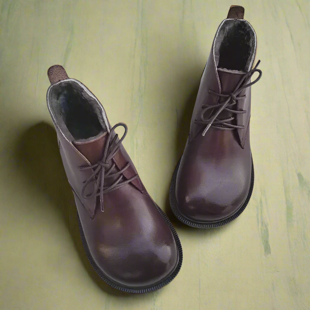 Vintage Lace-Up Ankle Shoes cottagecoreclothes