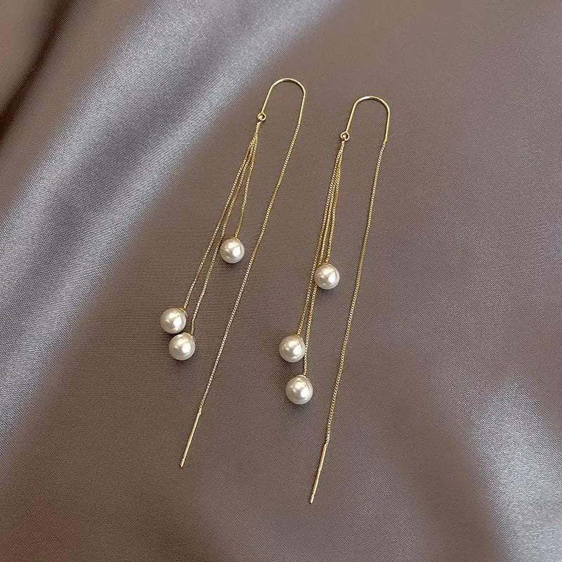 Ethereal Cascade Threader Earring