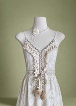 Mori Girl Crochet Lace Dress Set cottagecoreclothes