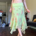 Fairycore Pastel Petal Midi Skirt