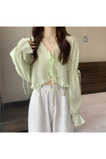 Vintage Ruffle Lace Fall Cardigan cottagecoreclothes