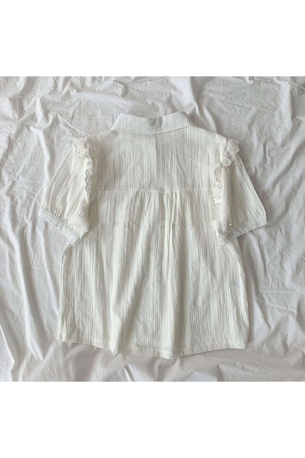 Lace Short Sleeve Shirt. cottagecoreclothes
