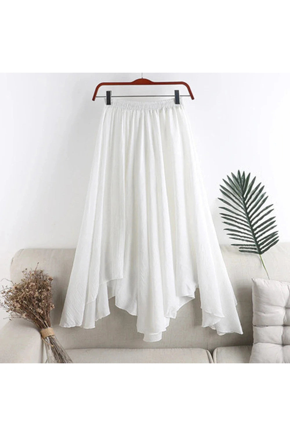 Bohemian Linen Long Skirt cottagecoreclothes