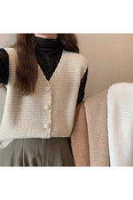 Mori Girl Loose Knitted Vest cottagecoreclothes