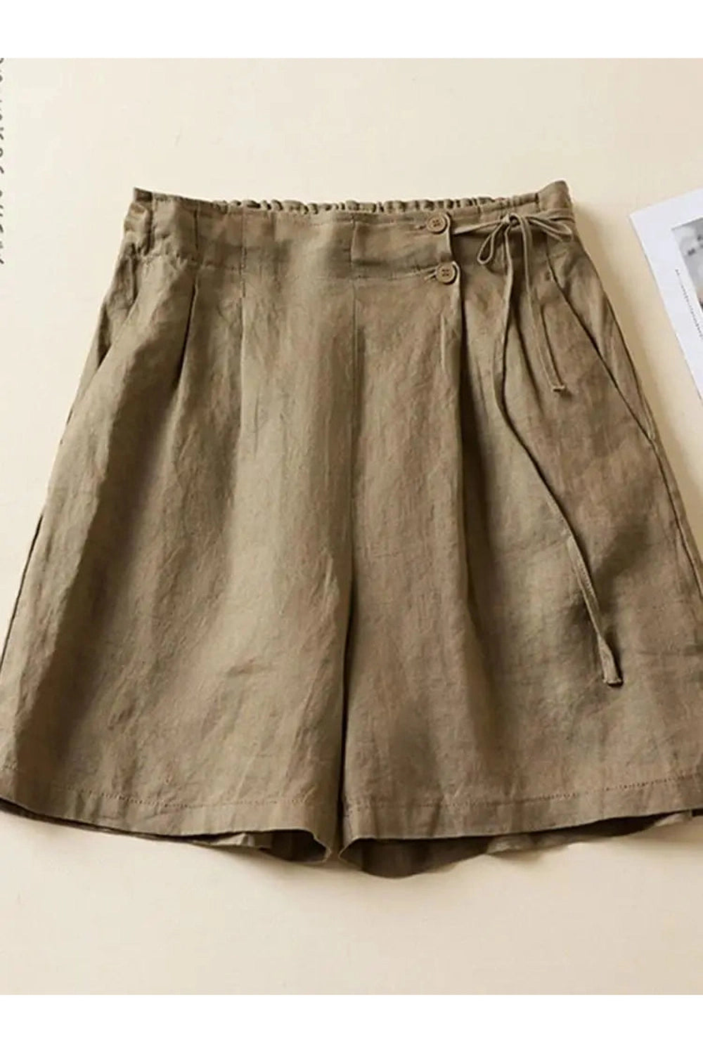 Vintage Rustic Pleated Shorts cottagecoreclothes