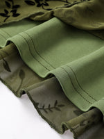 Robe fleurie en maille à manches cloche Fairycore