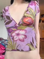 Violet Heat Floral Top