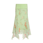 Fairycore Pastel Petal Midi Skirt
