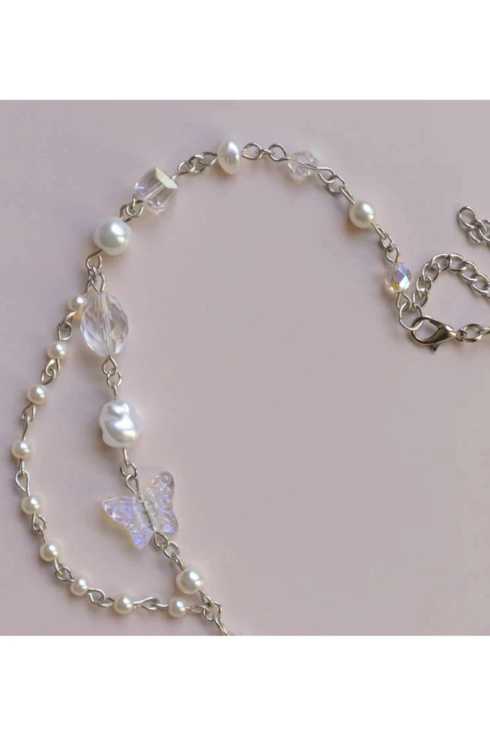 Crystal Phoenix Heart Necklace cottagecoreclothes