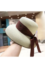 Vintage Black and White Beach Hat cottagecoreclothes