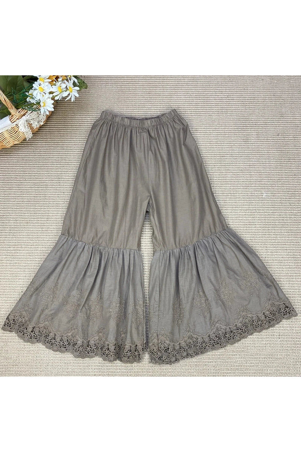 Ankle-length Cut Pants cottagecoreclothes