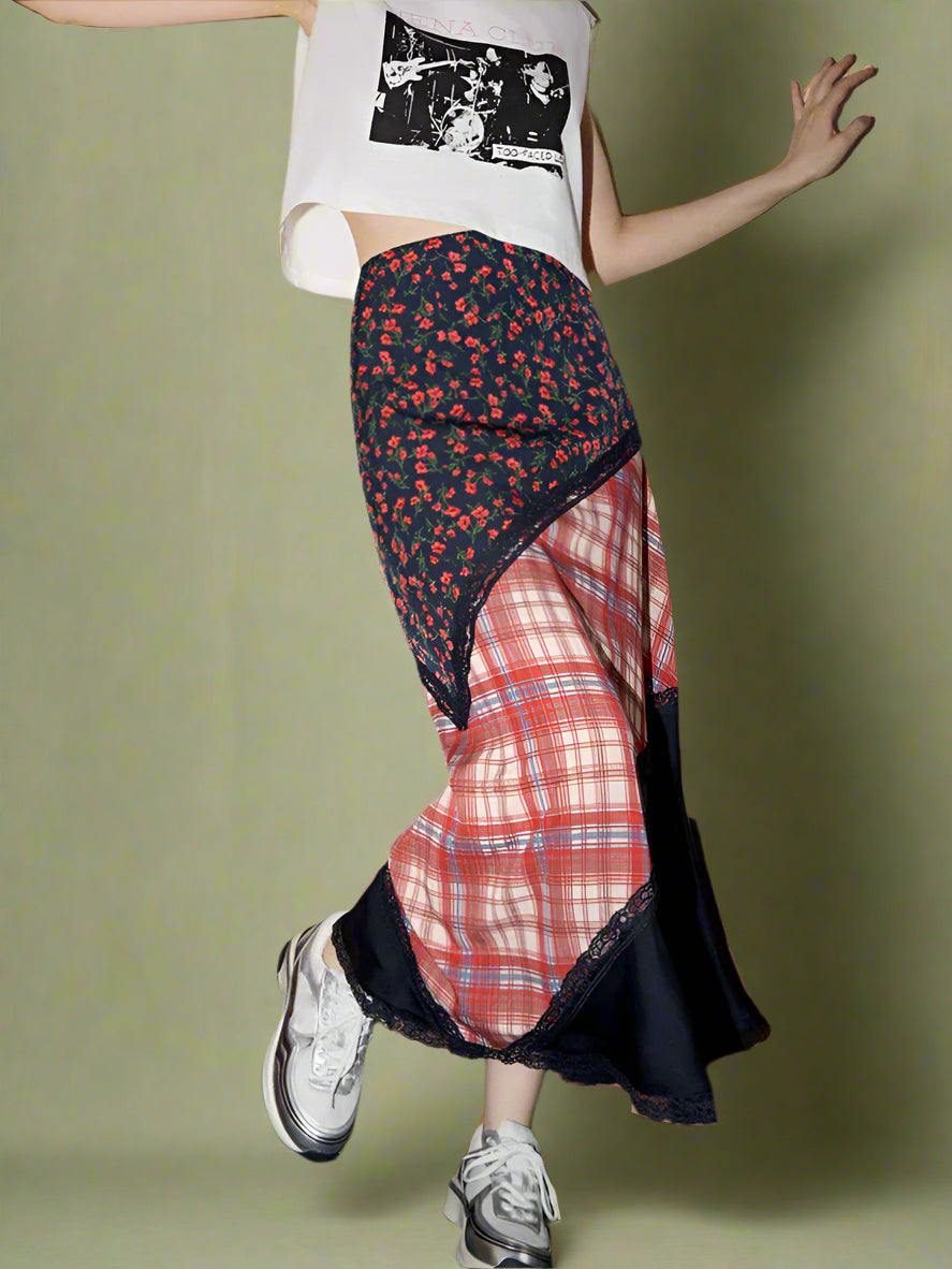 Boho Patchwork Skirt cottagecoreclothes