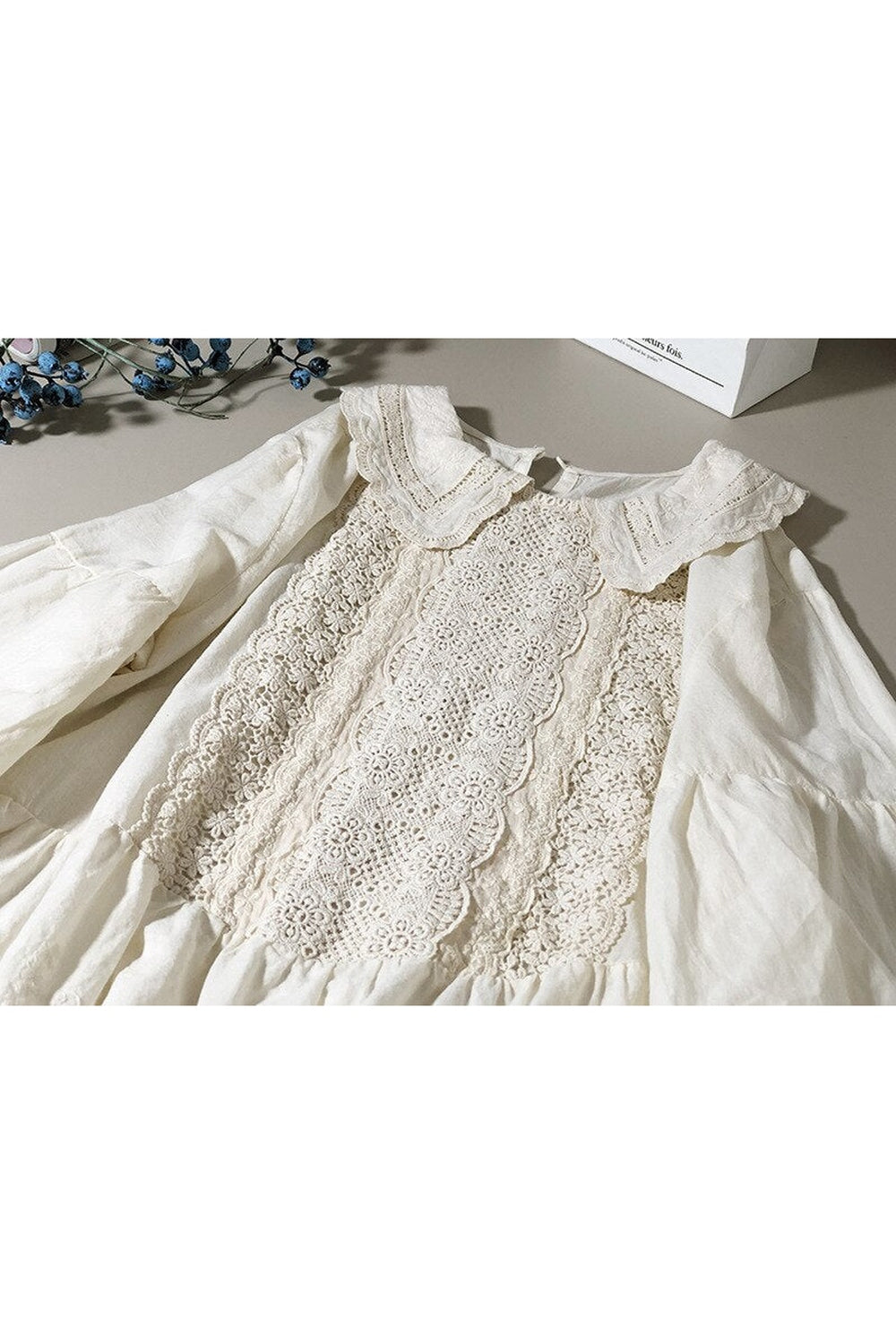 Lace Edwardian Pan Collar Blouse cottagecoreclothes