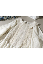 Lace Edwardian Pan Collar Blouse cottagecoreclothes