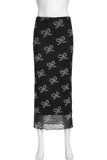 Dark Cottagecore Floral Print Velvet Skirt cottagecoreclothes