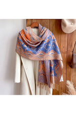 Vintage Paisley Patterned Poncho cottagecoreclothes