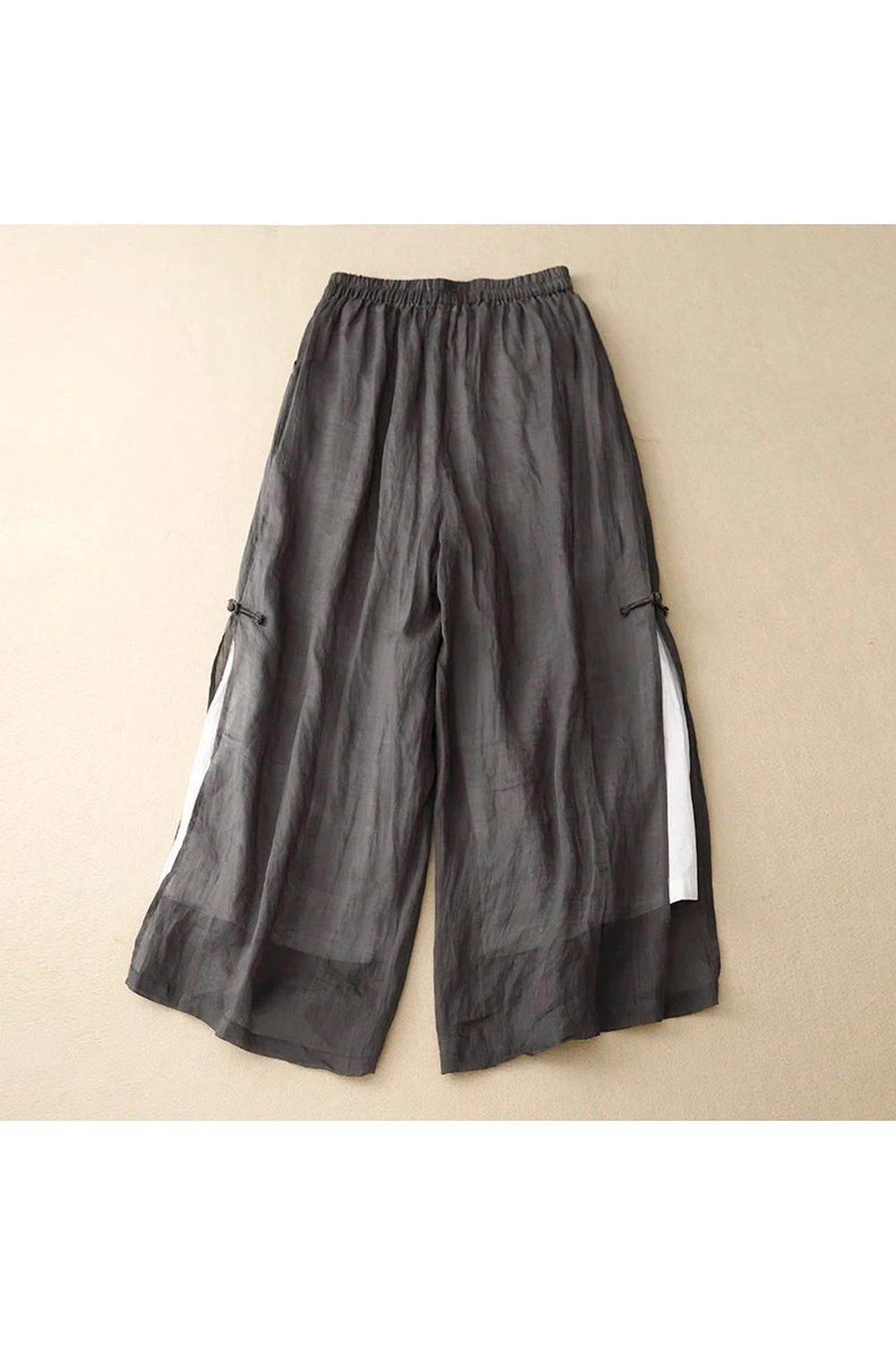 Mori Girl Wide-Leg Linen Pants cottagecoreclothes