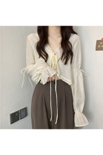 Vintage Ruffle Lace Fall Cardigan cottagecoreclothes