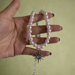 Starlight Glow Pearl Charm Necklaces cottagecoreclothes