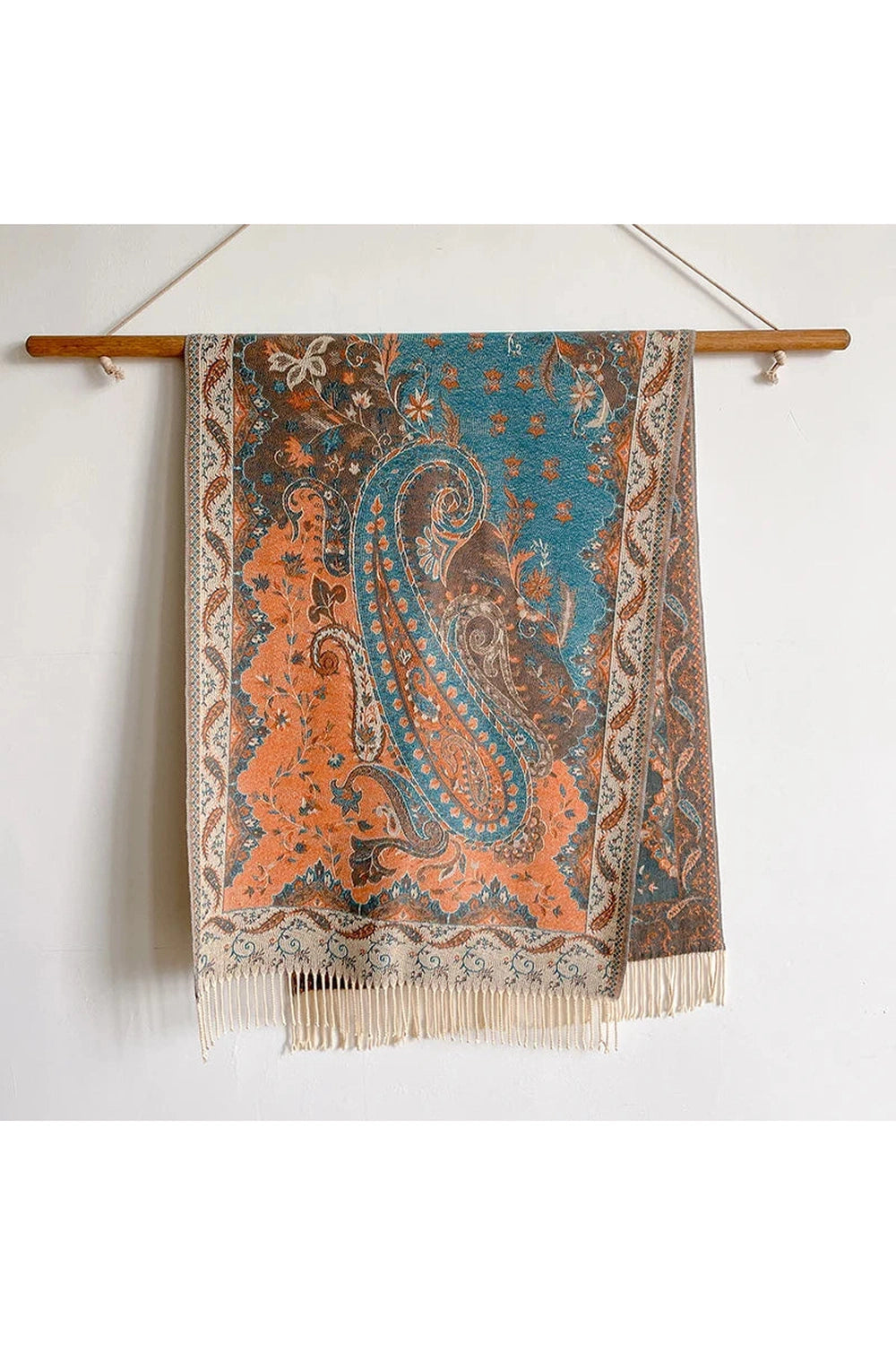 Vintage Paisley Patterned Poncho cottagecoreclothes