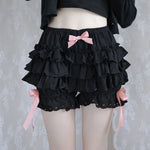 Vintage Tiered Lace Safety Shorts