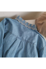 Retro Flower Cowboy Embroidered Blouse cottagecoreclothes