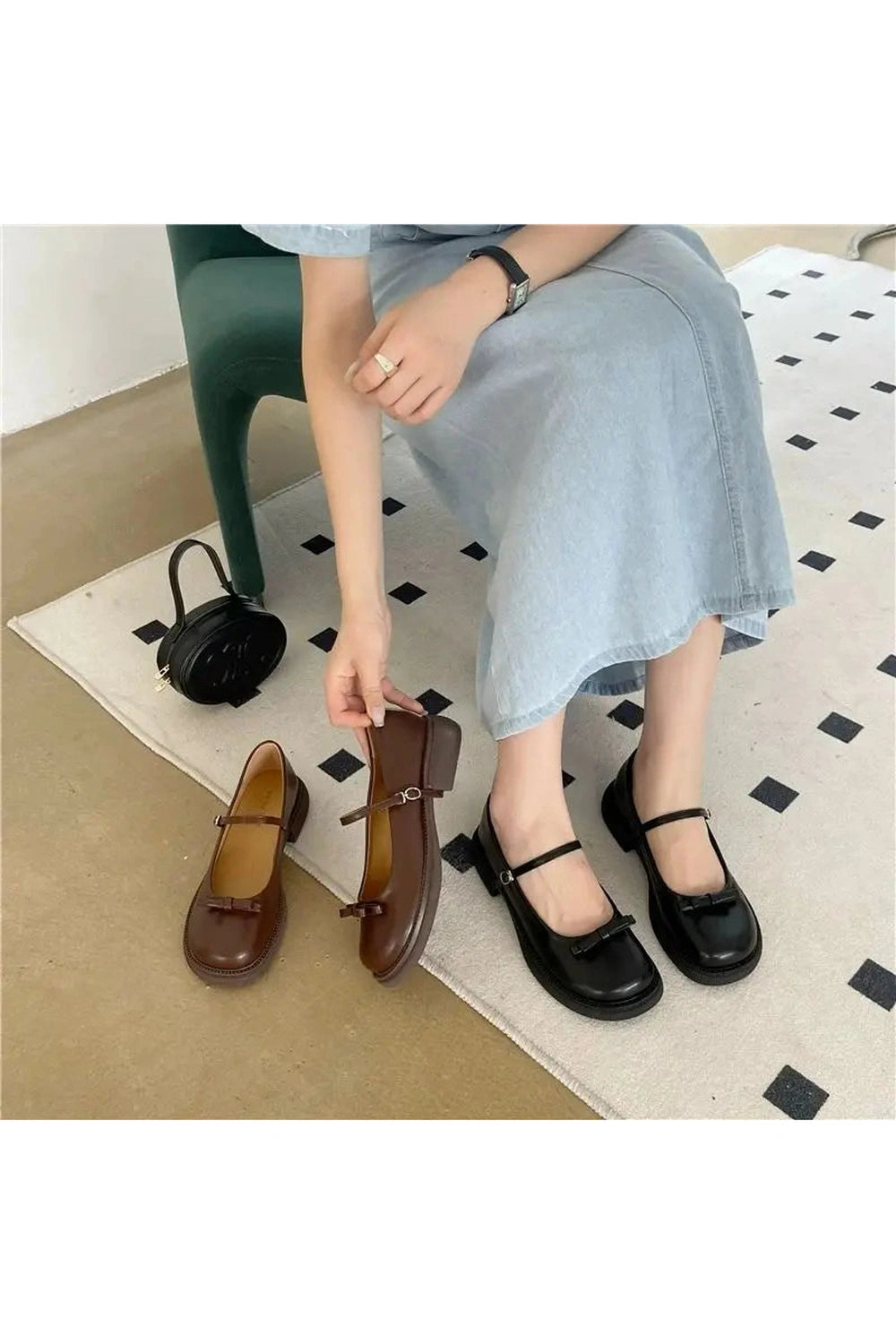 Lolita Bow Round Toe Shoes cottagecoreclothes