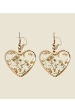 Blue Resin Heart Earrings cottagecoreclothes