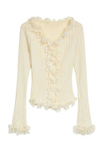 Vintage Lace Contrast Blouse cottagecoreclothes